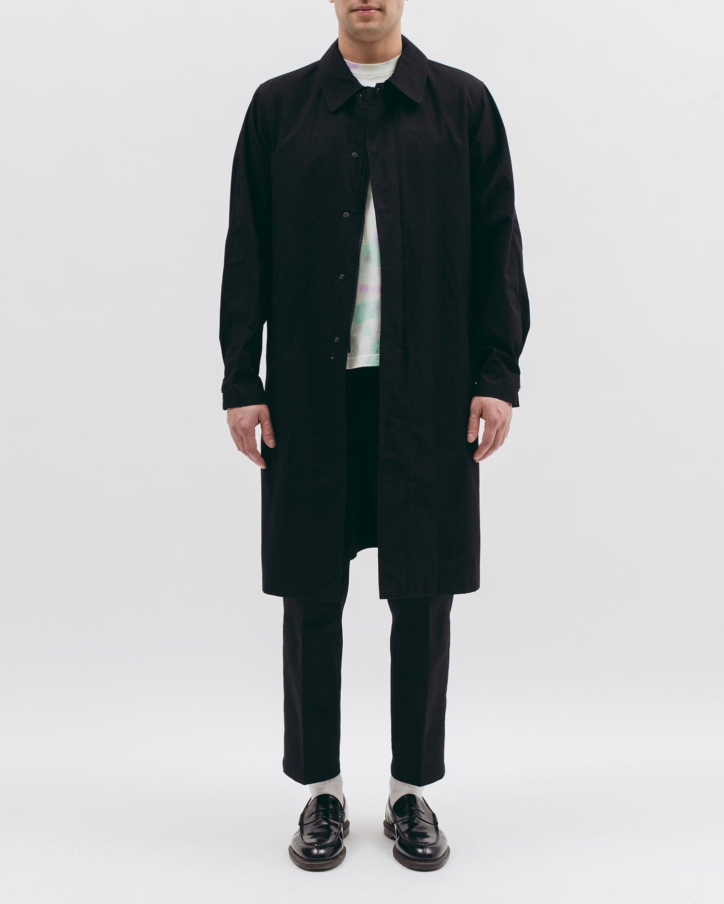 Belted Overcoat - Black
