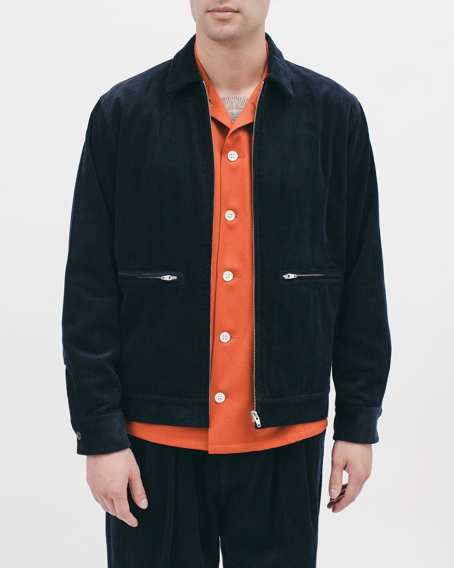 Harrington Jacket - Midnight Cord
