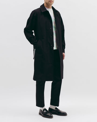 Belted Overcoat - Black