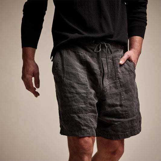 Utility Linen Short - Magma Pigment